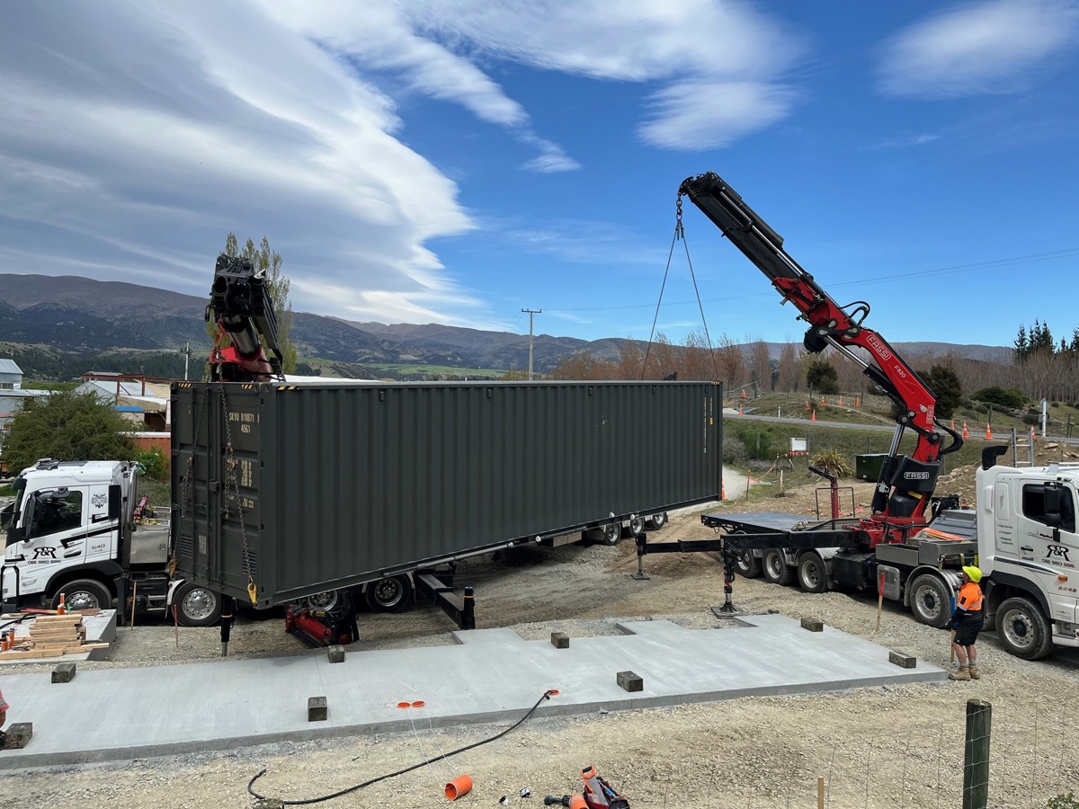 UV Treatment Container Being Installed In Luggate