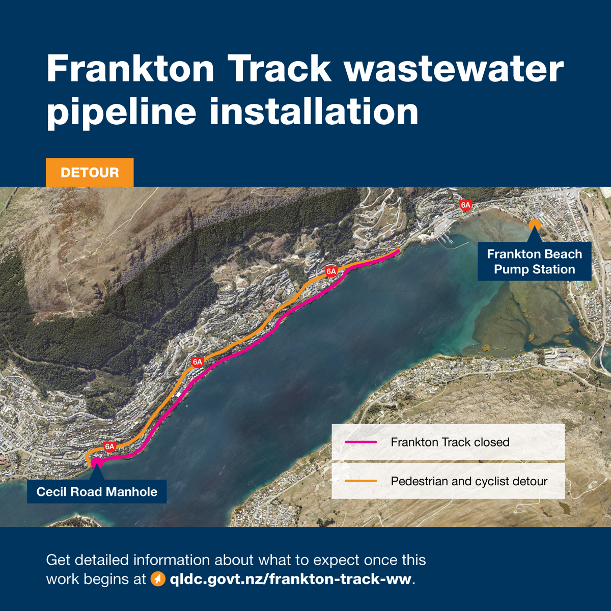 QLDC Frankton Track Wastewater Works 800Px X 800Px Detour Nov25